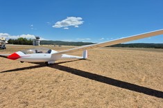 Loty szybowcem nad Alpami,